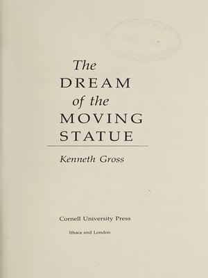 cover image of The Dream of the Moving Statue
